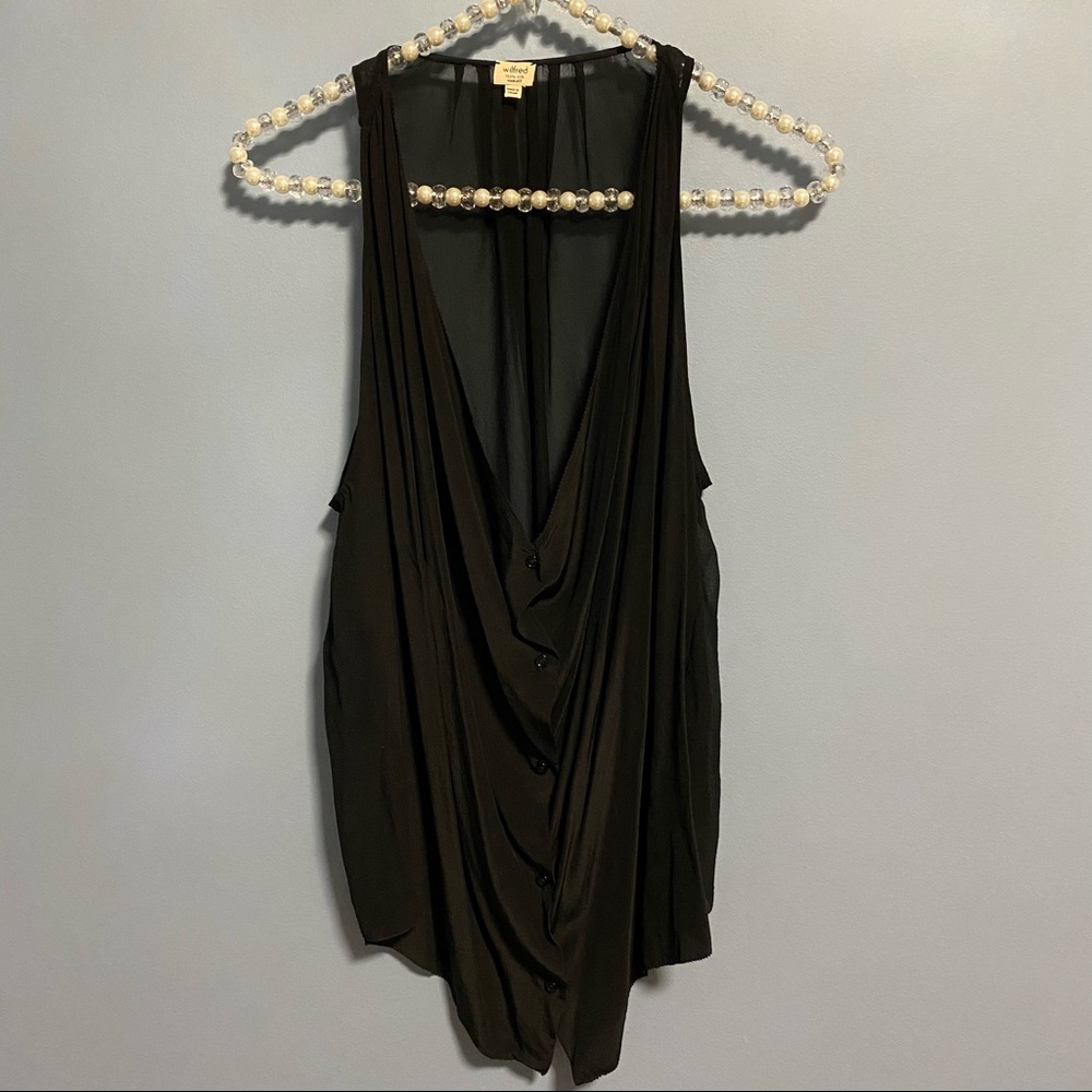 Aritzia Wilfred Silk Sleeveless Blouse